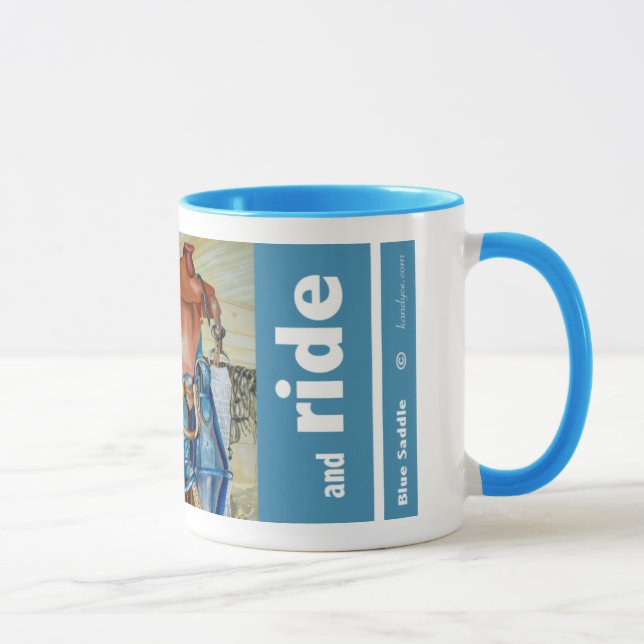 "Övre sadel och ritt ", Mugg (Höger)