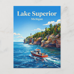 Övre sjön USA Vykort