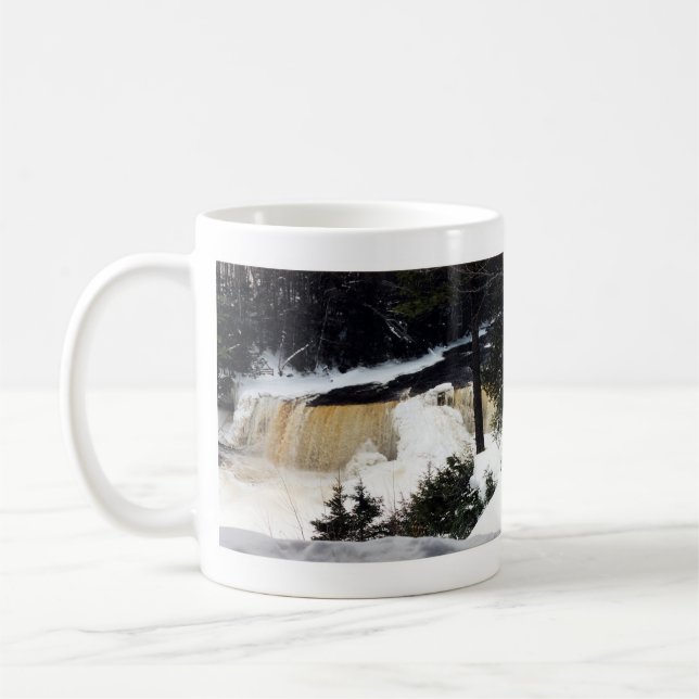 Övre Tahquamenonfallen vintermugg Kaffemugg (Vänster)