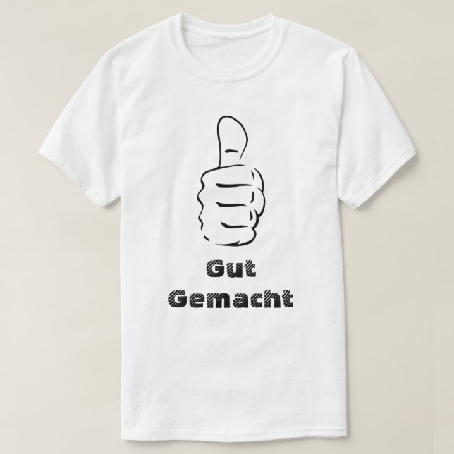 Övre tum och gutgemacht tröja (Design framsida)