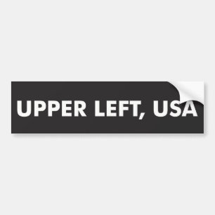 Övre vänstra USA - Bildekal
