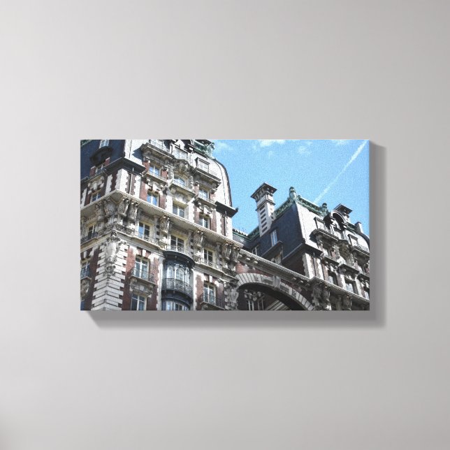 Övre Väster Side Apartment Byggnad New York City Canvastryck (Framsida)