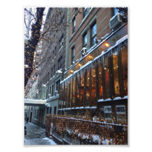 Övre Väster Side Icicles New York City Winter NYC Fototryck