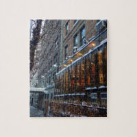 Övre Väster Side Icicles New York City Winter NYC