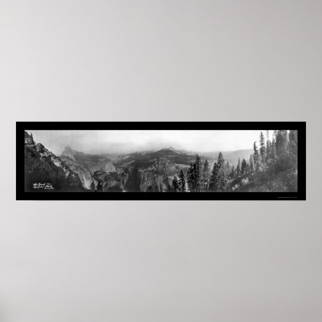 Övre Yosemite CA Photo 1911 Poster (Framsidan)