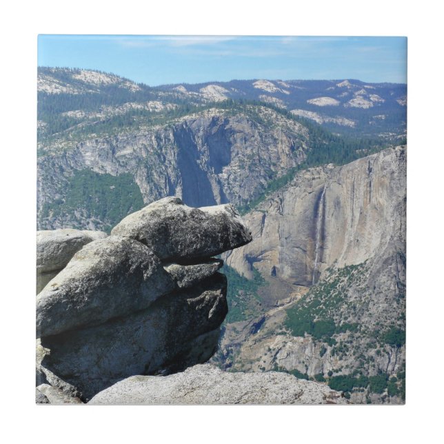 Övre Yosemite Falls från Glacier Point, CA Kakelplatta (Framsidan)