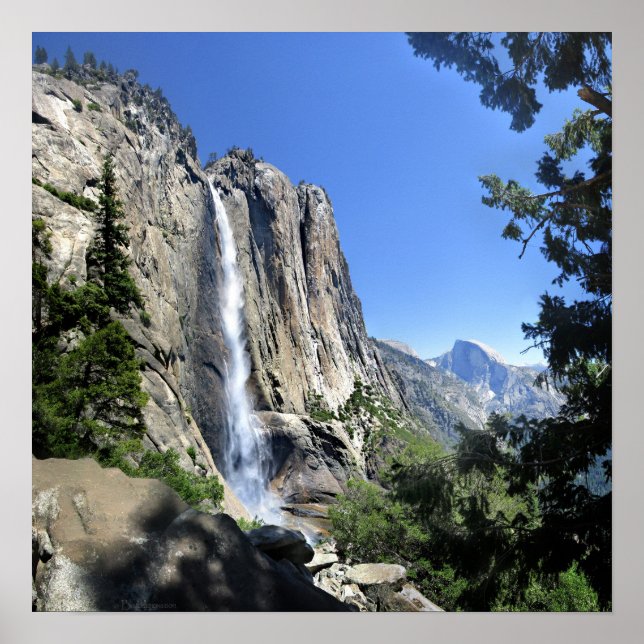 Övre Yosemite Falls - Yosemite Poster (Framsidan)