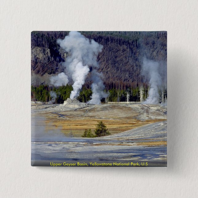 ÖvreGeyserhandfat, Yellowstone nationalpark, U.S. Knapp (Framsida)
