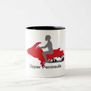 ÖvrepeninsulaSnowmobile Två-Tonad Mugg