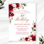 ÖVRIG PARTY 30års födelsedag Red Rosa Blommigt Inbjudningar<br><div class="desc">Röd ros och rosor är inkvarterade i mörk grönt löv på denna födelsedagsinbjudan. Klassisk manusgrafi låter dina gäster veta att det är en milstolpe och vem som fyller år. Denna punkt ingår i Röd ros Rosa Peony-samlingen. Den innehåller de mallar som du kan använda för att skapa ett unikt inbjudningspaket,...</div>