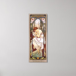 Övriga natten av Alphonse Mucha Canvastryck