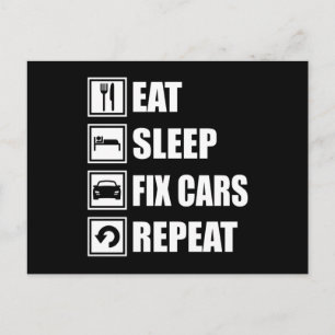 ÖVRIGT SLEEP FIX CARS REPEAT LUNT BIL KRYCK VYKORT