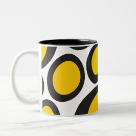 Ovvio Black and Gult Two-Tone Coffee Mugg