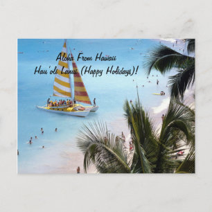 Övykort Aloha från Hawaii Helg Vykort