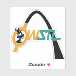 OW STL-Logotyp-etikett Klistermärken