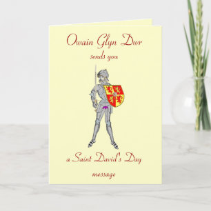 Owain Glyn Dwr, Sts David dag Kort