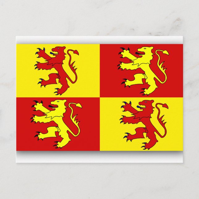 Owain Glyndwr, Förenade kungariket flagga Vykort (Framsida)