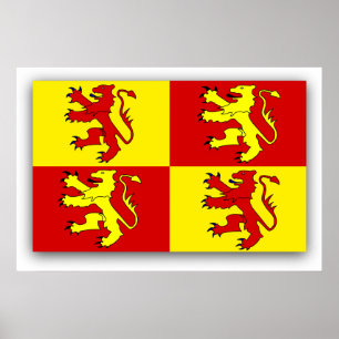 Owain Glyndwr, United Kingdom flagga Poster