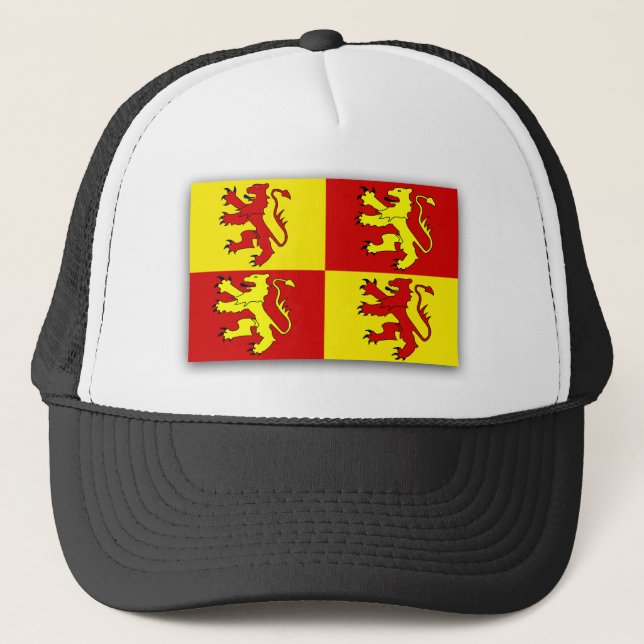 Owain Glyndwr, United Kingdom flagga Truckerkeps (Framsida)