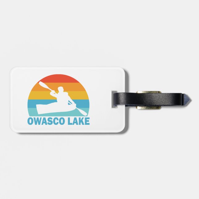 Owasco Lake New York Kayak Bagagebricka (Baksida Vågrät)