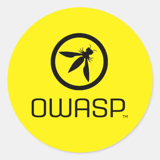 OWASP Stickers Runt Klistermärke (Framsida)