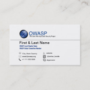 OWASP-visitkortdesign 1, ingen QRC Visitkort