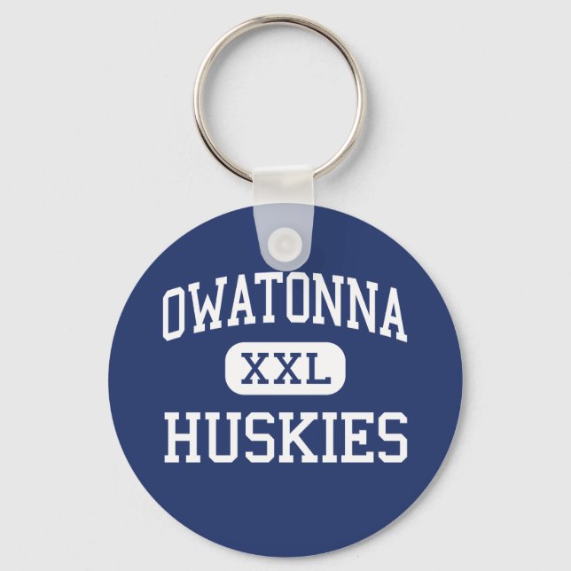 Owatonna - Huskies - High - Owatonna Minnesota Nyckelring (Framsida)