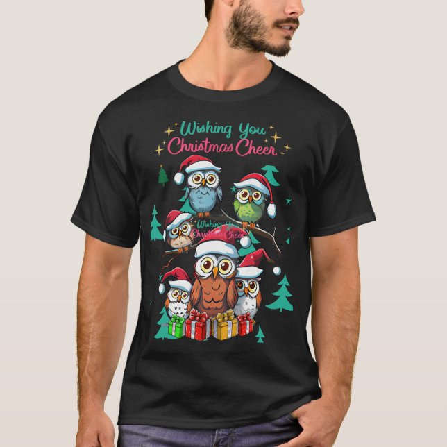 Owels God jul T Shirt (Framsida)