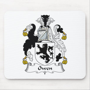 Owen familjvapensköld musmatta