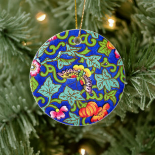 Owen Jones Antique Oriental Butterflies Julgransprydnad Keramik