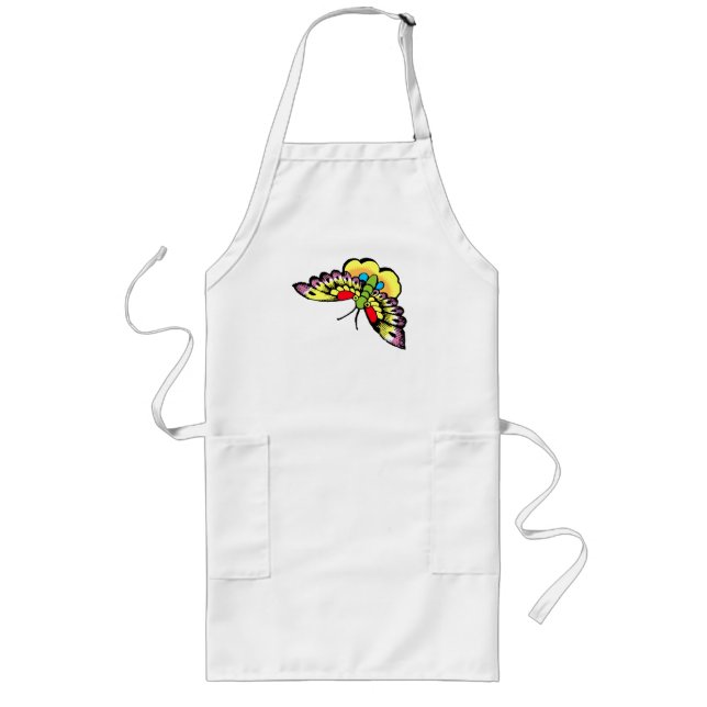 Owen Jones Antique Oriental Butterflies Långt Förkläde (Framsidan)