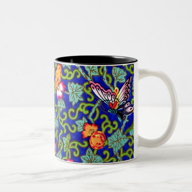 Owen Jones Antique Oriental Butterflies Två-Tonad Mugg (Höger)
