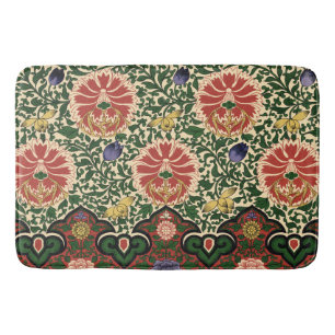 Owen Jones Chinoiserie Röd Lotus Blommig Konst Des Badrumsmatta