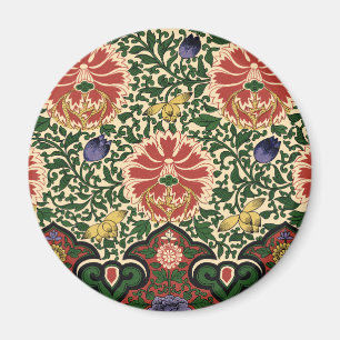 Owen Jones Chinoiserie Röd Lotus Blommig Konst Des Magnet