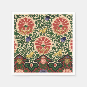 Owen Jones Chinoiserie Röd Lotus Blommig Konst Des Pappersservett