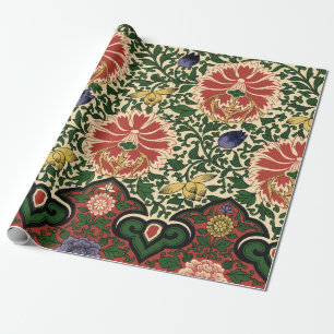 Owen Jones Chinoiserie Röd Lotus Blommig Konst Des Presentpapper