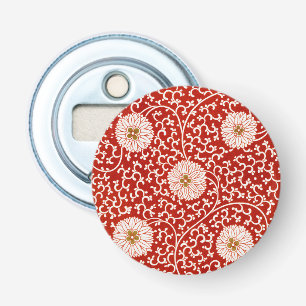 Owen Jones Kinesisk Ornament Röd Vit Blommig Flasköppnare