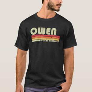 OWEN Surname Funny Retro Vintage 80s 90s födelseda T Shirt