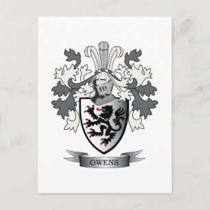 Owens familjevapen Vapen Coat of Arms Vykort