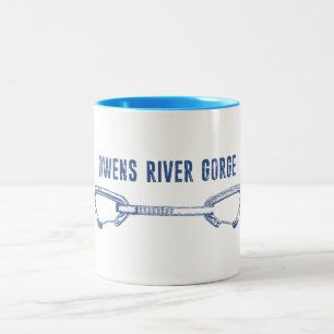Owens River Gorge Klätterei Quickdraw Två-Tonad Mugg