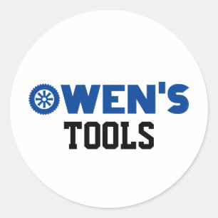 Owens Verktyg Classic Round Sticker Runt Klistermärke