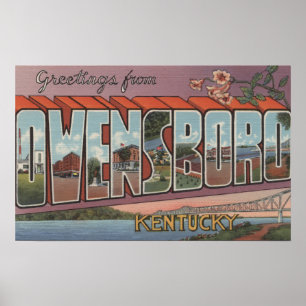 Owensboro Kentucky - stora brevplatser Poster