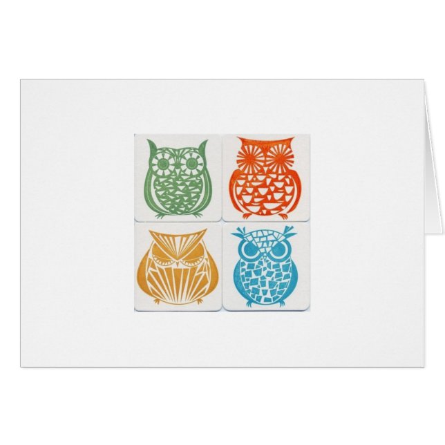 owl5 hälsningskort (Framsidan Horizontal)