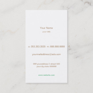 owl フクロウ名刺 visitkort