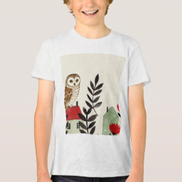  Owl and a bird  T Shirt