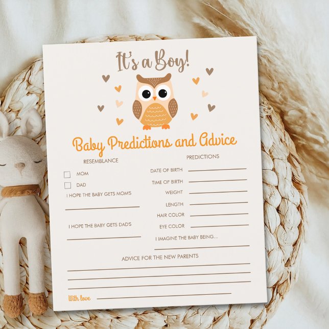 Owl Baby Shower Boy  (Skapare uppladdad)