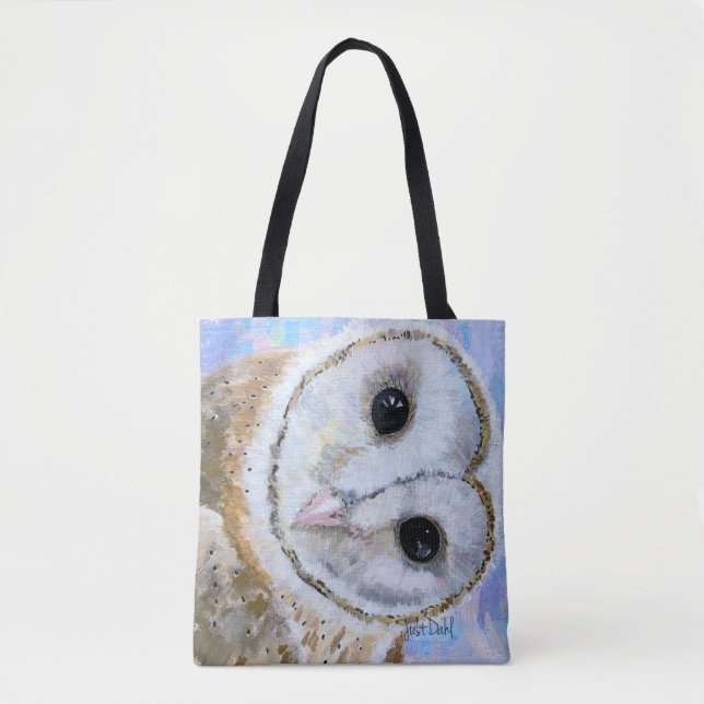 Owl, Designer Tote Bag Tygkasse (Framsida)