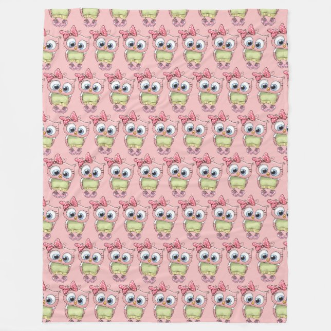 Owl Fleece Blanket (Framsidan)