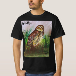Owl in nature watercolor wallpaper decor art t shirt