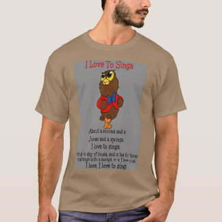 Owl Jolson I love to Singa T Shirt